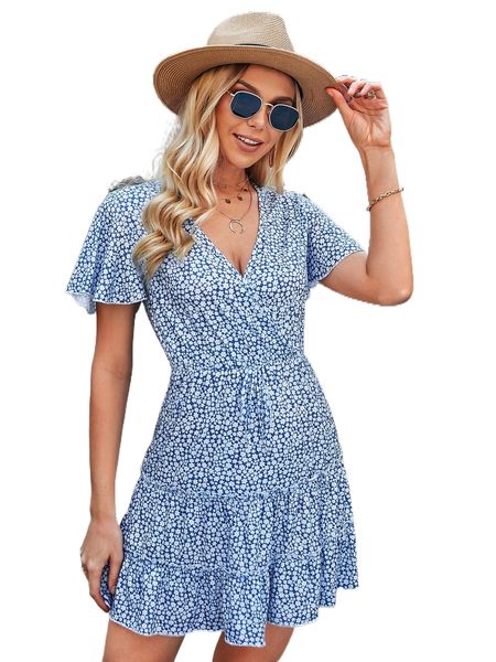 d.itsy f.loral surplice n.eck r.uffle h.em d.ress y3at#, Black;gray
d.itsy f.loral surplice n.eck r.uffle h.em d.ress y3at#, Black;gray