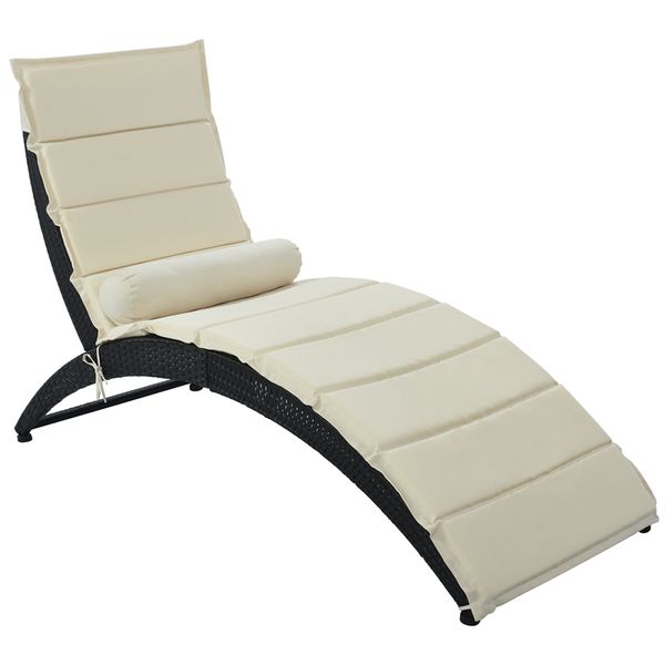 patio benches wicker sun lounger pe rattan foldable chaise lounger with removable cushion and bolster pillow black beige
patio benches wicker sun lounger pe rattan foldable chaise lounger with removable cushion and bolster pillow black beige