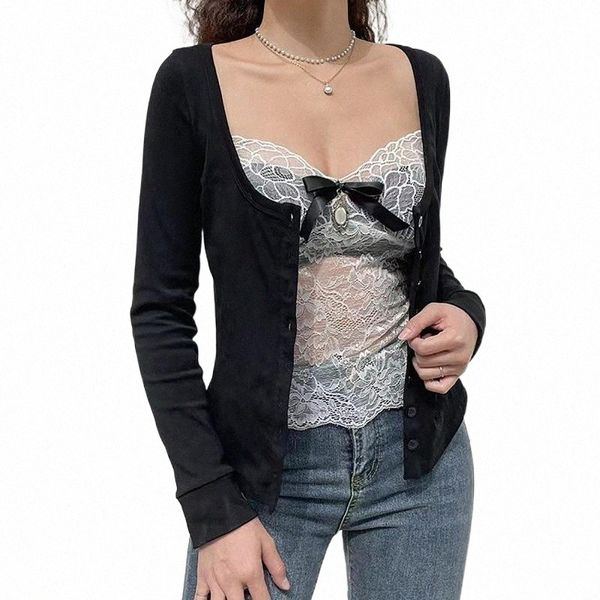 women's knits & tees solid lace bow blouse cardigan women front buttons down slim-fit long sleeve korean simple casual chic spring z3w, White
women's knits & tees solid lace bow blouse cardigan women front buttons down slim-fit long sleeve korean simple casual chic spring z3w, White