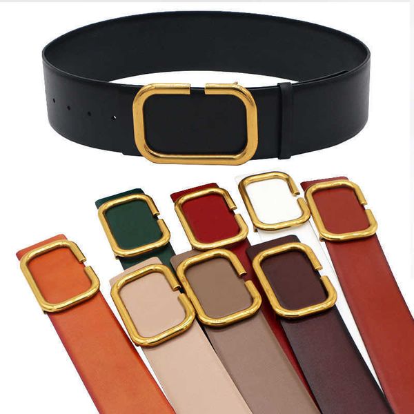 leather reversible belts for women big gold buckle wide designer belt woman dress waistband girdle letter v ceinture 6.5cm width belts 2022, Black;brown 
leather reversible belts for women big gold buckle wide designer belt woman dress waistband girdle letter v ceinture 6.5cm width belts 2022, Black;brown