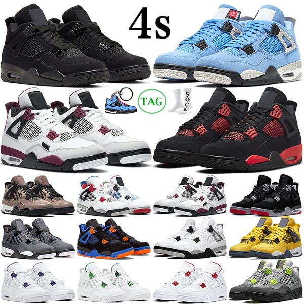 4s basketball shoes mens womens 4 university blue black cat sail red thunder wild things what the royalty fire red men women outdoor trainer
4s basketball shoes mens womens 4 university blue black cat sail red thunder wild things what the royalty fire red men women outdoor trainer