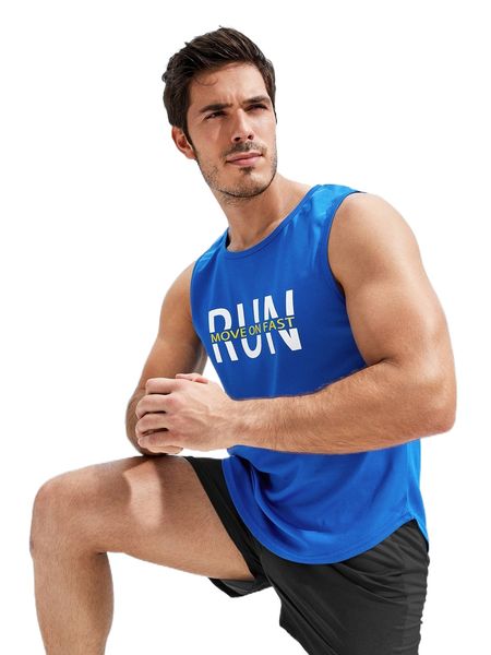 men slogan graphic sports tank 55pd#, White;black
men slogan graphic sports tank 55pd#, White;black