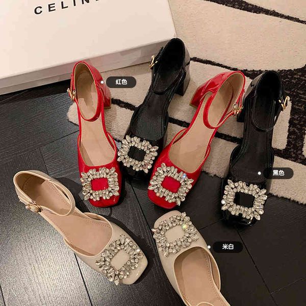 sandals square head feminine one line buckle sandals summer simple sweet bag heel thick heel sandals b883, Black
sandals square head feminine one line buckle sandals summer simple sweet bag heel thick heel sandals b883, Black
