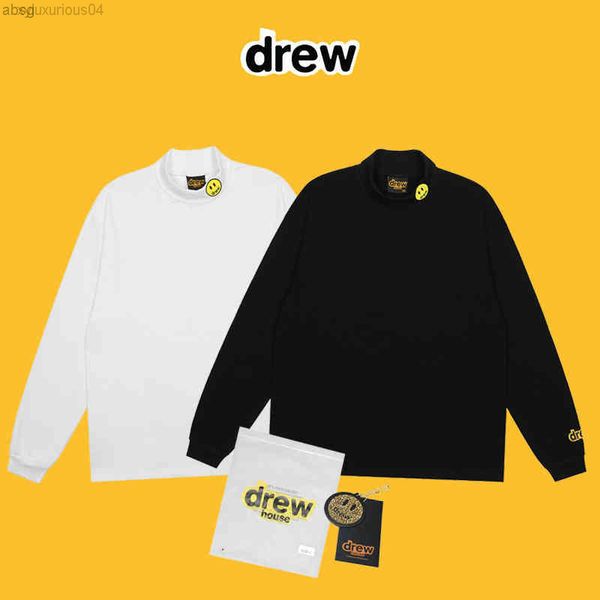 drew smiley face high collar embroidery fashion brand street loose versatile long sleeved t-shirt bottoming shirt fog men's, Black
drew smiley face high collar embroidery fashion brand street loose versatile long sleeved t-shirt bottoming shirt fog men's, Black