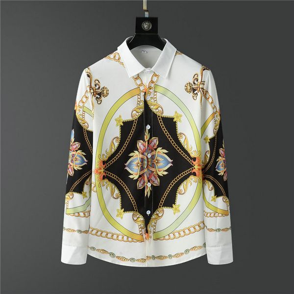 new 22 medus designers shirts mens dresses fashion t shirts long sleeve chain creative printing fit t-shirts luxurys clothes vercace shirt, White;black
new 22 medus designers shirts mens dresses fashion t shirts long sleeve chain creative printing fit t-shirts luxurys clothes vercace shirt, White;black