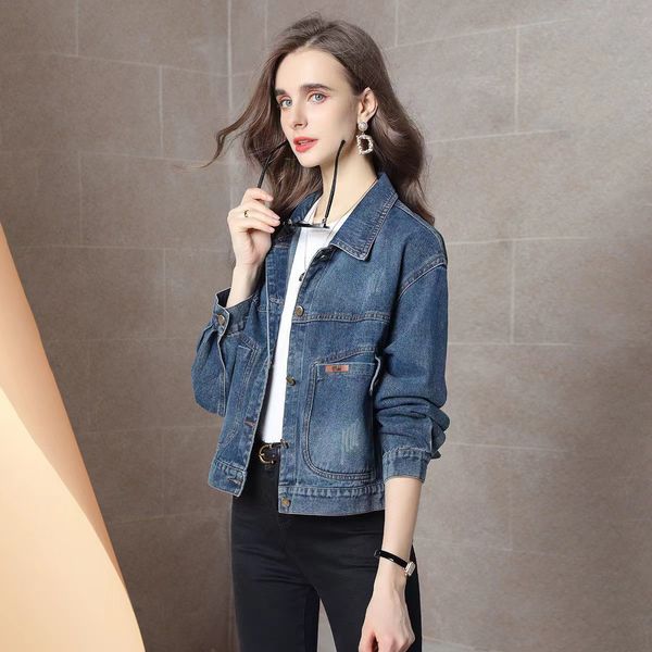 wt121-women's jackets brand designer new denim jackets women casual jeans jacket long sleeve cotton coat, Black;brown
wt121-women's jackets brand designer new denim jackets women casual jeans jacket long sleeve cotton coat, Black;brown