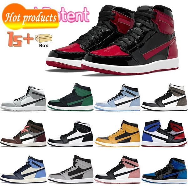 with box bred patent high 1 basketball shoes 1s mens sneakers twist hyper royal university blue dark mocha pine green black rust pink men
with box bred patent high 1 basketball shoes 1s mens sneakers twist hyper royal university blue dark mocha pine green black rust pink men