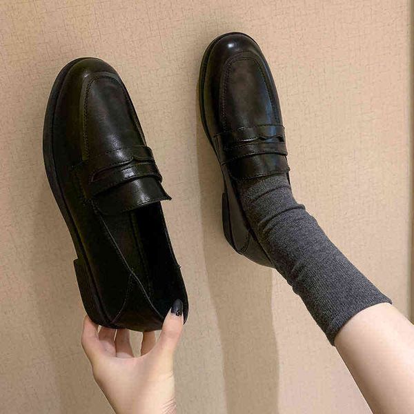 dress shoes fashion british style slip on pu leather loafers women casual basic wild flat black flats classics vintage oxford brown 220518
dress shoes fashion british style slip on pu leather loafers women casual basic wild flat black flats classics vintage oxford brown 220518