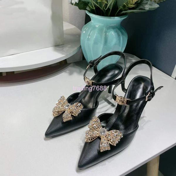 sandals high version baotou sandals metal butterfly thin heel pointed high versatile fashion women, Black
sandals high version baotou sandals metal butterfly thin heel pointed high versatile fashion women, Black