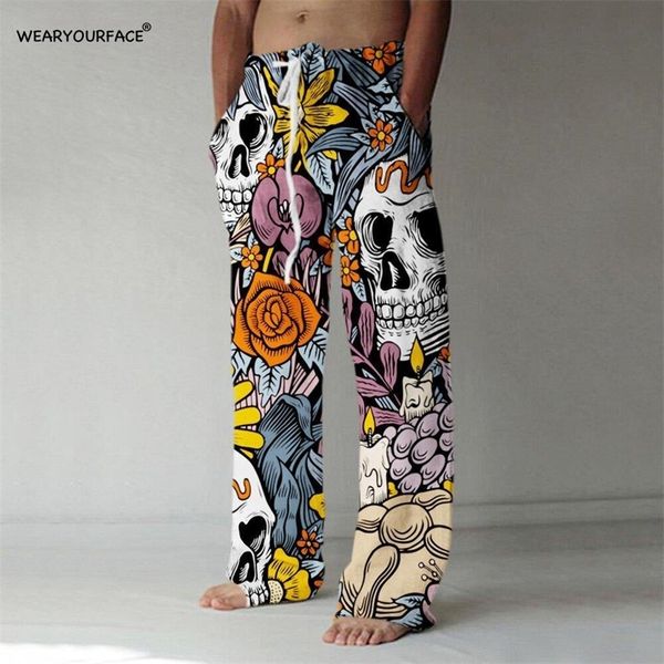 flowers skull 3d all over print full length wide leg pants hipster fashion streetwear us size sweatpants men clothing 220713, Black
flowers skull 3d all over print full length wide leg pants hipster fashion streetwear us size sweatpants men clothing 220713, Black