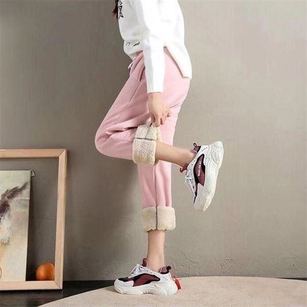 beforw winter women cotton thickening lmitation lamb hair warm sweatpants casual comfy sweatpants leisure trousers pants y200113, Black;white
beforw winter women cotton thickening lmitation lamb hair warm sweatpants casual comfy sweatpants leisure trousers pants y200113, Black;white