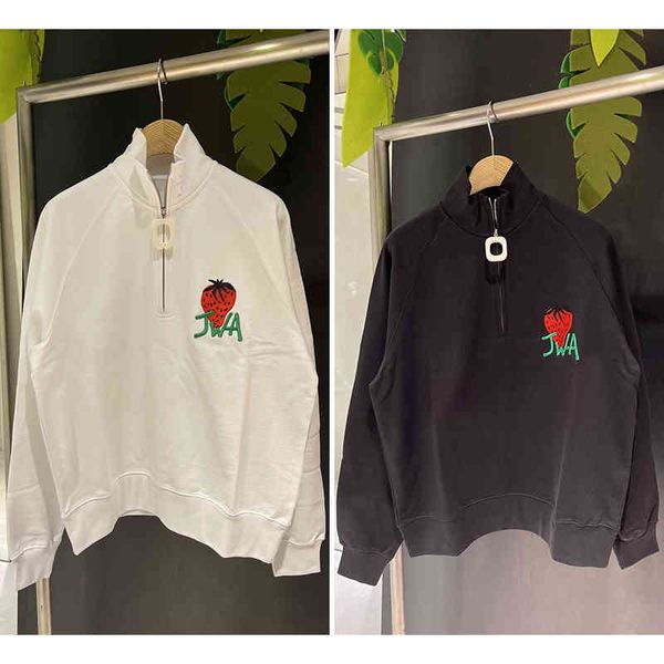 women's hoodies sweatshirts xiaozhongchao strberry embroidered bodysuit spring and autumn men's women's same personalized des, Black
women's hoodies sweatshirts xiaozhongchao strberry embroidered bodysuit spring and autumn men's women's same personalized des, Black
