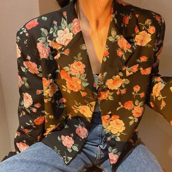 women's suits & blazers women vintage floral outwear summer elegant fashion all-match korean style long sleeve retros casual baggy high, White;black
women's suits & blazers women vintage floral outwear summer elegant fashion all-match korean style long sleeve retros casual baggy high, White;black