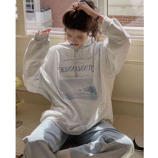 women's hoodies & sweatshirts california sea salt blue gray hoodie women's loose korean version spring and autumn pullover 7r2v, Black
women's hoodies & sweatshirts california sea salt blue gray hoodie women's loose korean version spring and autumn pullover 7r2v, Black