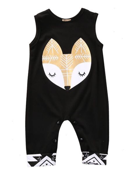 summer cotton newborn infant baby boy girl sleeveless fox romper jumpsuit cartoon black clothes outfits, Blue
summer cotton newborn infant baby boy girl sleeveless fox romper jumpsuit cartoon black clothes outfits, Blue