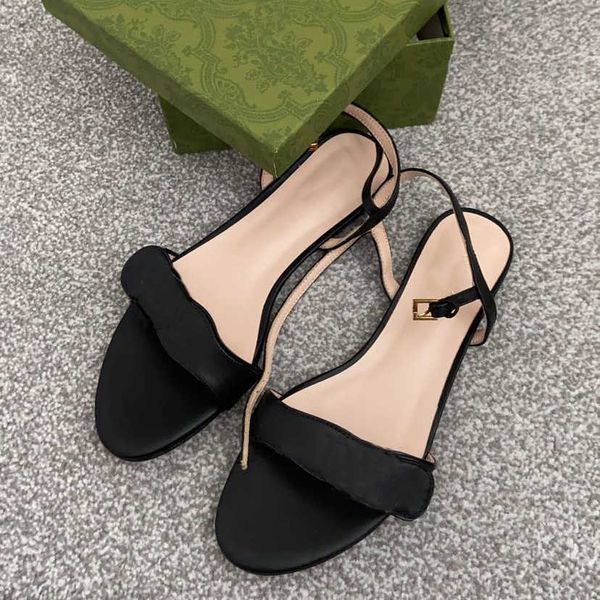 designer flat sandal leather double golden fashion luxury women ankle strap slides black red summer beach sandals with box 261
designer flat sandal leather double golden fashion luxury women ankle strap slides black red summer beach sandals with box 261