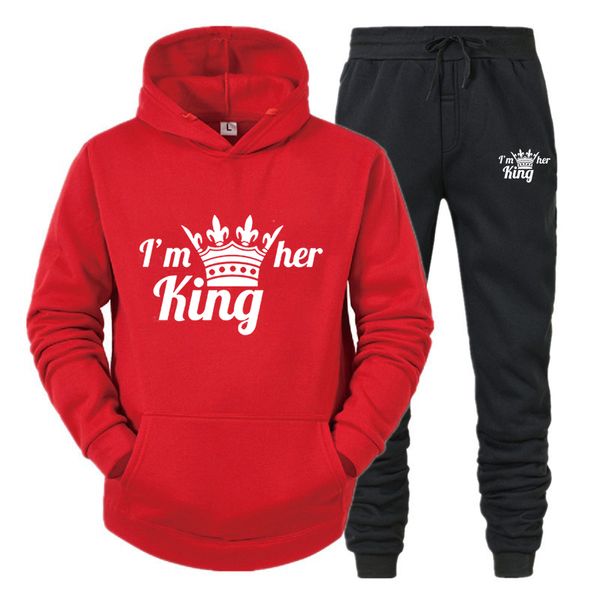 lover tracksuit hoodies printing queen king couple sweatshirt plus size hooded clothes hoodies women two piece set, Gray
lover tracksuit hoodies printing queen king couple sweatshirt plus size hooded clothes hoodies women two piece set, Gray