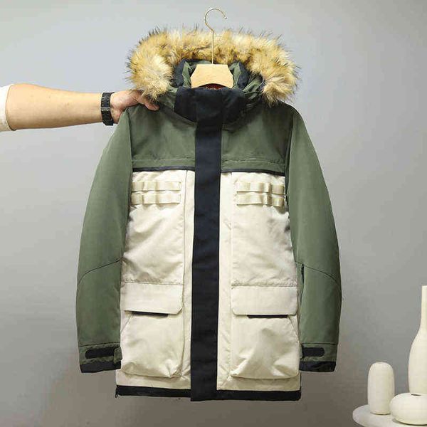 2021 men's winter coats warm fur collar hooded liner detachable windproof white duck down jackets brand parkas men t220802, Black
2021 men's winter coats warm fur collar hooded liner detachable windproof white duck down jackets brand parkas men t220802, Black