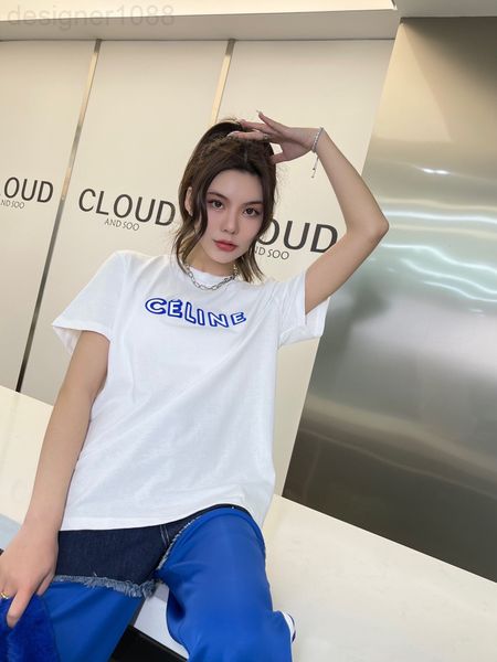 women's t-shirt designer ce home 22 spring and summer new style simple contrast color flocking three-dimensional drip letter pattern te, White
women's t-shirt designer ce home 22 spring and summer new style simple contrast color flocking three-dimensional drip letter pattern te, White