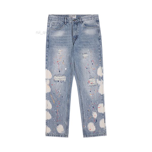painted hip hop hole jeans frayed casual denim trousers mens and women straight patchwork baggy pants, Blue
painted hip hop hole jeans frayed casual denim trousers mens and women straight patchwork baggy pants, Blue