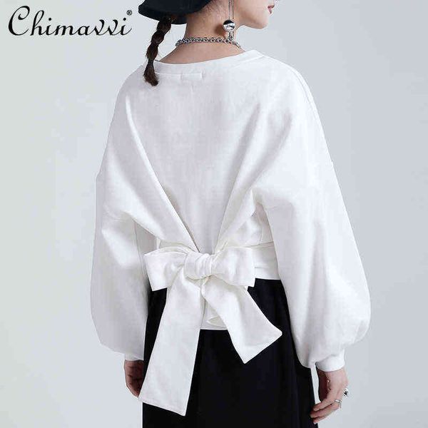 2021 new winter clothes fashion lace-up crew neck sweatshirts women's simple long sleeve casual feminine all-matching hoodie t220726, Black
2021 new winter clothes fashion lace-up crew neck sweatshirts women's simple long sleeve casual feminine all-matching hoodie t220726, Black
