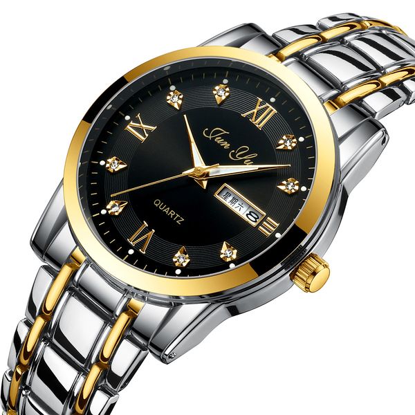 full automatic movement non mechanical men's watch double calendar luminous waterproof business steel wrist quartz watch a6, Slivery;brown
full automatic movement non mechanical men's watch double calendar luminous waterproof business steel wrist quartz watch a6, Slivery;brown