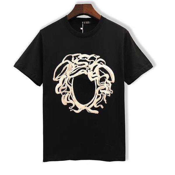 short-sleeved men's 2022vers summer ruffian fashion brand medusa print half-sleeved spiritual young man slim high-quality round-neck t-, White;black
short-sleeved men's 2022vers summer ruffian fashion brand medusa print half-sleeved spiritual young man slim high-quality round-neck t-, White;black