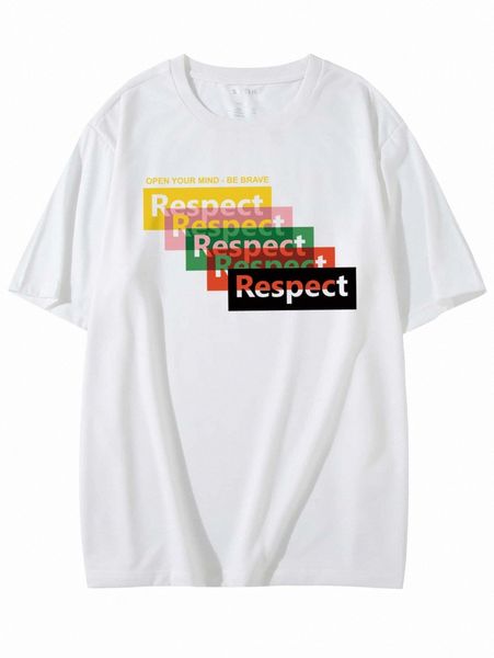men slogan graphic tee 26na#, White;black