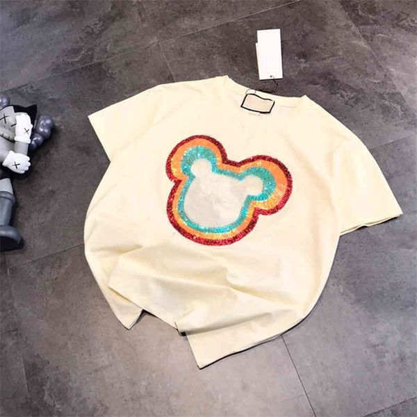 66% off new summer fashion short sleeve men's and women's same couple cartoon sequin casual loose round neck t-shirt, White
66% off new summer fashion short sleeve men's and women's same couple cartoon sequin casual loose round neck t-shirt, White