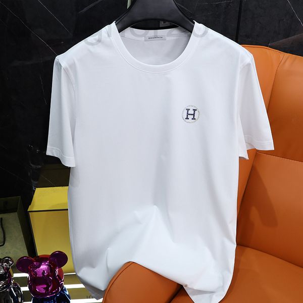 men's t-shirts designer short sleeve t-shirt men's letter h small label drill high sense european goods light luxury high-end fash, White;black
men's t-shirts designer short sleeve t-shirt men's letter h small label drill high sense european goods light luxury high-end fash, White;black