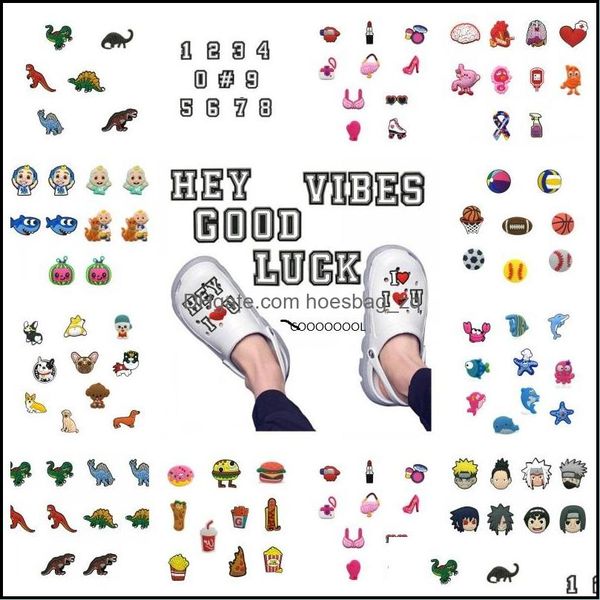 shoe parts accessories shoes 1000pcs cartoon character pvc rubber charms clog jibz fit for wristband croc buttons decorations as gift drop, White;pink
shoe parts accessories shoes 1000pcs cartoon character pvc rubber charms clog jibz fit for wristband croc buttons decorations as gift drop, White;pink