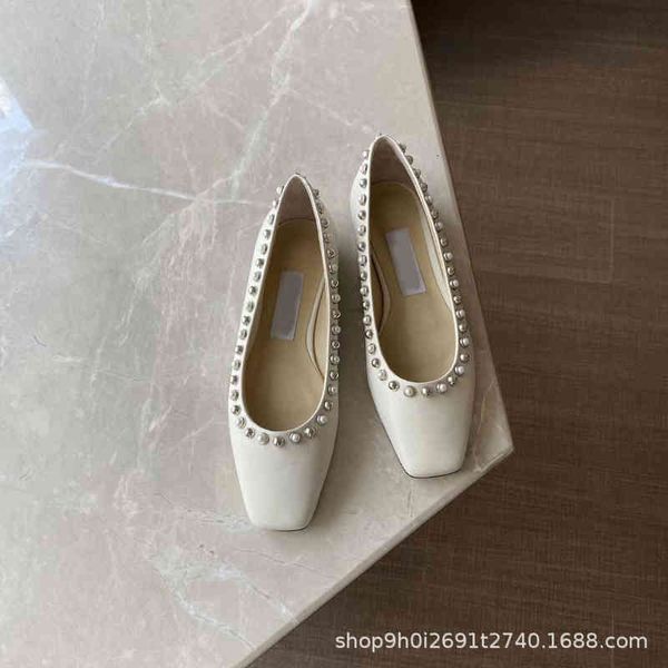 dress shoes spring and summer fashion pearl rivet square head flat shoes shallow mouth versatile commuting temperament women's single 4, Black
dress shoes spring and summer fashion pearl rivet square head flat shoes shallow mouth versatile commuting temperament women's single 4, Black