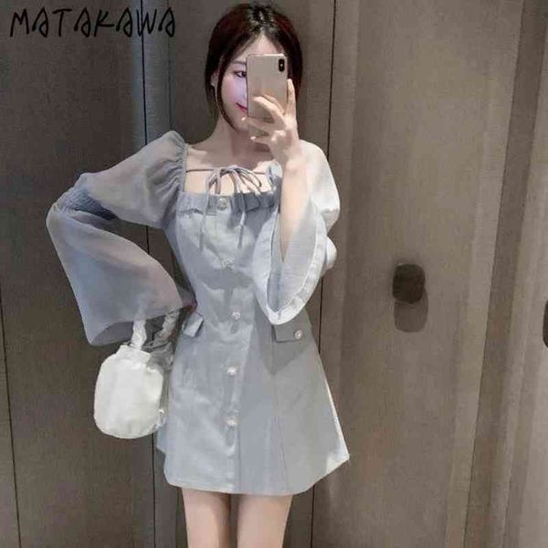 japan style sweet robe puff sleeve woman dress square collar elegant vestido de mujer retro spring aline short 210506, Black;gray
japan style sweet robe puff sleeve woman dress square collar elegant vestido de mujer retro spring aline short 210506, Black;gray