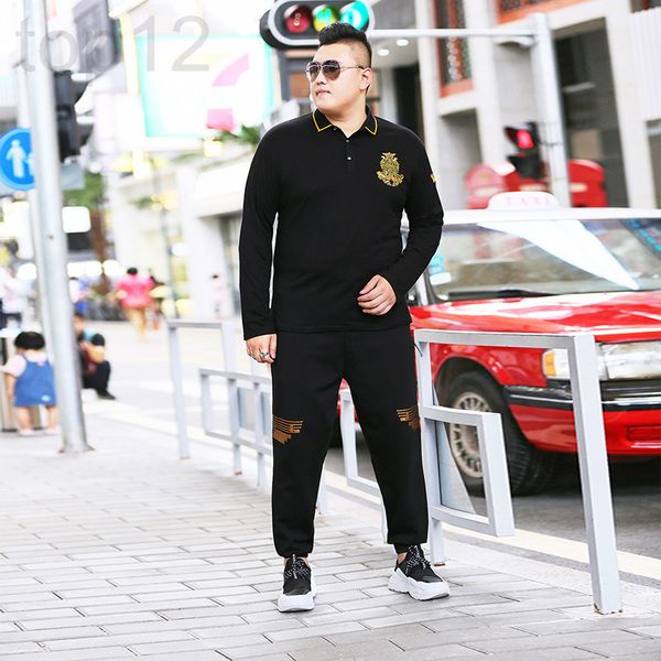 men's casual shirts designer new oversized men's fashion casual sports suit fat long sleeve t-shirt pants two piece set 5xl xxg1, White;black
men's casual shirts designer new oversized men's fashion casual sports suit fat long sleeve t-shirt pants two piece set 5xl xxg1, White;black