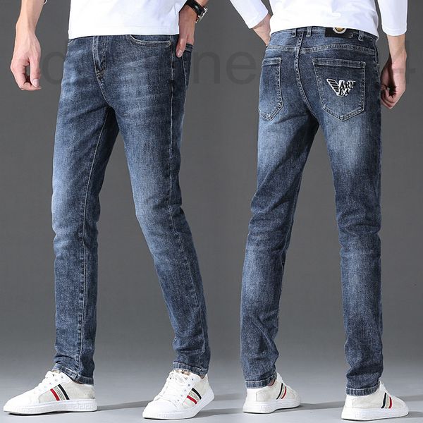 men's jeans designer aj brand autumn winter new jeans men's fashion youth pure cotton elastic slim small straight tube long pants, Blue
men's jeans designer aj brand autumn winter new jeans men's fashion youth pure cotton elastic slim small straight tube long pants, Blue