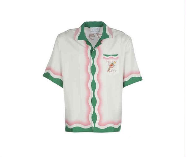2022 casablanca men women designer shirt summer casual silk shirts beach, White;black
2022 casablanca men women designer shirt summer casual silk shirts beach, White;black