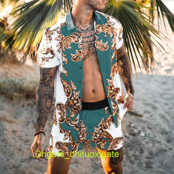 men's fashion casual shirts luxury men tracksuits hawaiian sets printing short sleeve button shirt summer beach shorts tees streetwear, White;black
men's fashion casual shirts luxury men tracksuits hawaiian sets printing short sleeve button shirt summer beach shorts tees streetwear, White;black