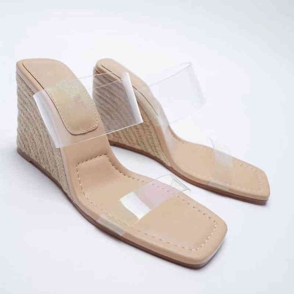 dress shoes slippers rubber transparent flip flops square toe on a wedge female slipers slides high heel mules hawaiian block pv, Black
dress shoes slippers rubber transparent flip flops square toe on a wedge female slipers slides high heel mules hawaiian block pv, Black