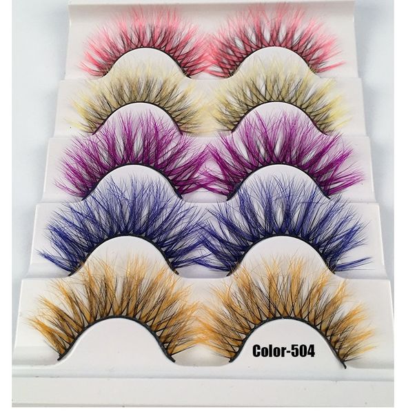 thick multilayer color false eyelashes 5 pairs set soft & vivid reusable hand made curly fake lashes colorful eyelashes extensions makeup dh
thick multilayer color false eyelashes 5 pairs set soft & vivid reusable hand made curly fake lashes colorful eyelashes extensions makeup dh