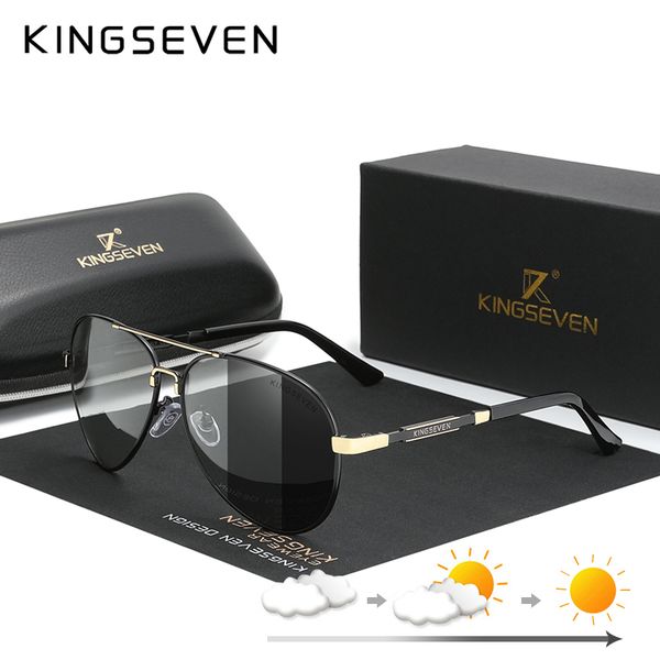 kingseven fashion aluminum frame pochromic sunglasses for men women polarized chameleon lenses eyewear driving pilot glasses 220511, White;black
kingseven fashion aluminum frame pochromic sunglasses for men women polarized chameleon lenses eyewear driving pilot glasses 220511, White;black