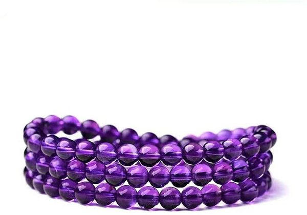 natural purple amethyst quartz bracelet 3 laps woman 6mm crystal round beads amethyst healing stone aaaaa, Silver
natural purple amethyst quartz bracelet 3 laps woman 6mm crystal round beads amethyst healing stone aaaaa, Silver