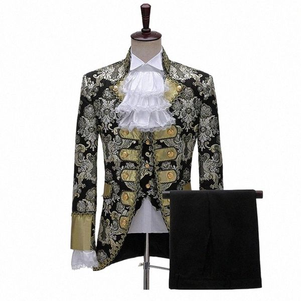 men's suits & blazers british style vintage tuxedo court dress wedding groom evening prom jacquard stage drama performance 3 piece suit, White;black
men's suits & blazers british style vintage tuxedo court dress wedding groom evening prom jacquard stage drama performance 3 piece suit, White;black