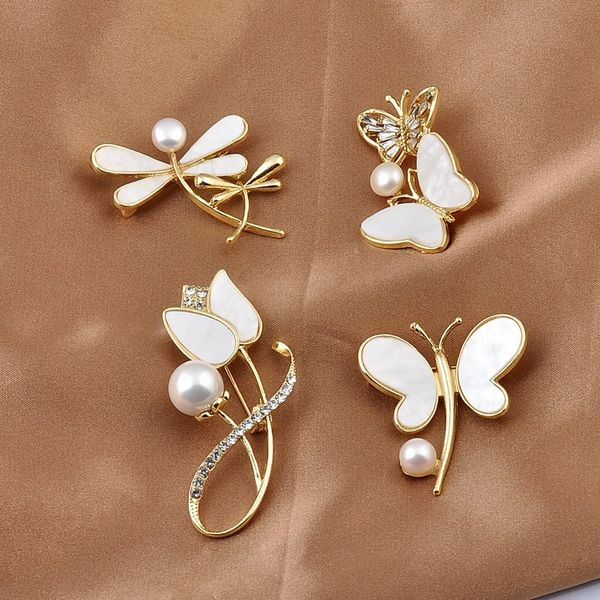 new fashion natural pearl butterfly flower brooch women cute dragonfly brooches pins clothing lady jewelry decorative accessories, Gray
new fashion natural pearl butterfly flower brooch women cute dragonfly brooches pins clothing lady jewelry decorative accessories, Gray