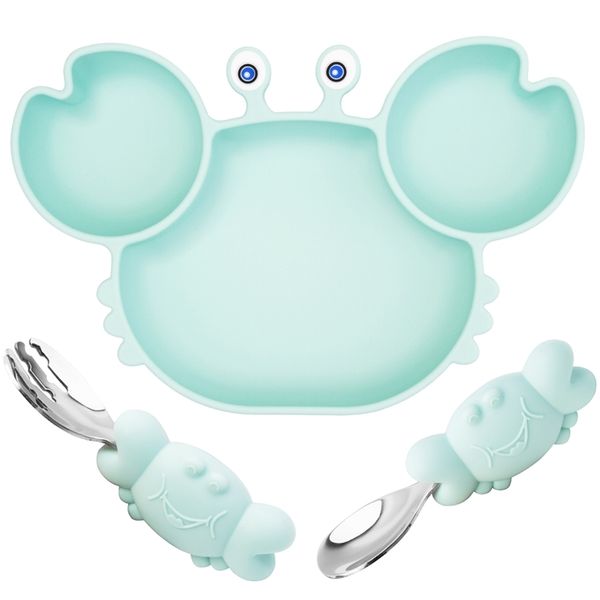 qshare silicone suction plate for toddlers self feeding training divided plate dish and bowl,fits for most highchairs trays 220512 
qshare silicone suction plate for toddlers self feeding training divided plate dish and bowl,fits for most highchairs trays 220512