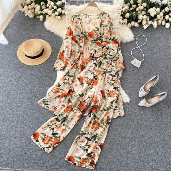 women's two piece pants 3pcs pant sets women 2022 spring summer floral print blouses vest and wide leg suits female fashion outfits ou, White
women's two piece pants 3pcs pant sets women 2022 spring summer floral print blouses vest and wide leg suits female fashion outfits ou, White