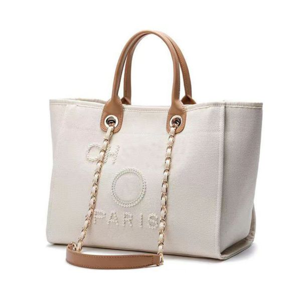 luxury women's fashion handbags evening bags brand ch pearl tote canvas beach bag female portable large capacity big handbag designers
luxury women's fashion handbags evening bags brand ch pearl tote canvas beach bag female portable large capacity big handbag designers
