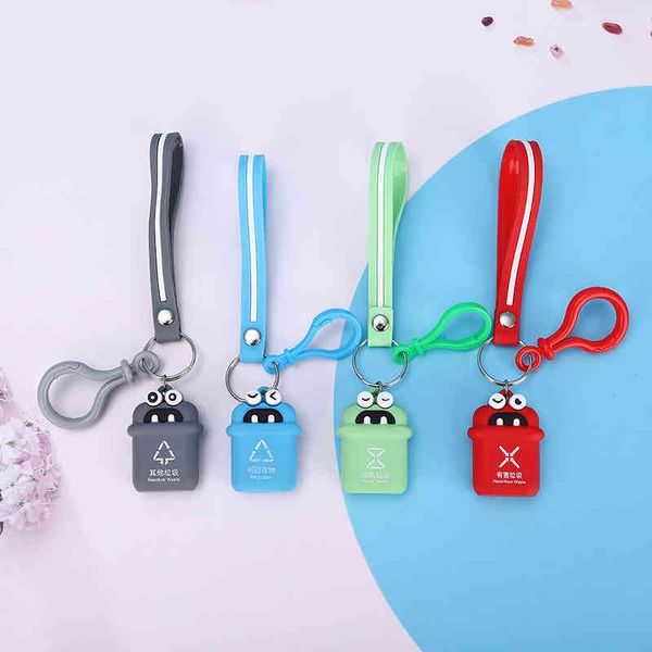 keychains cartoon pvc soft plastic threedimensional garbage sorting key chain pendant cute ring activity small gift, Silver
keychains cartoon pvc soft plastic threedimensional garbage sorting key chain pendant cute ring activity small gift, Silver