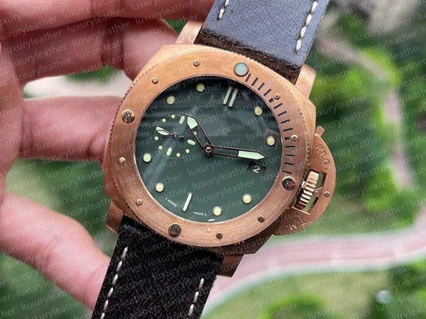 vs factory men's watch 47mm p.9000 automatic machine movement bronze case green dial rotating bezel special edition, Slivery;brown
vs factory men's watch 47mm p.9000 automatic machine movement bronze case green dial rotating bezel special edition, Slivery;brown