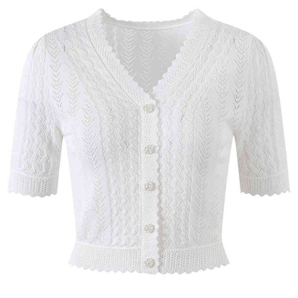 women's sweaters summer v-neck hollow lace single row button nail bead age reduced thin corrugated sweater h4hm, White;black
women's sweaters summer v-neck hollow lace single row button nail bead age reduced thin corrugated sweater h4hm, White;black
