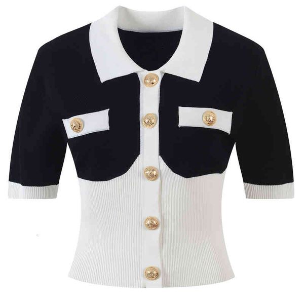 women's sweaters fashion contrast temperament lapel single breasted knitted cardigan women's clothing summer color matching short, White;black
women's sweaters fashion contrast temperament lapel single breasted knitted cardigan women's clothing summer color matching short, White;black